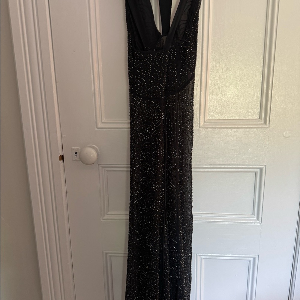 Free People Black Beaded Maxi Slip Dress XS - Picture 6 of 10